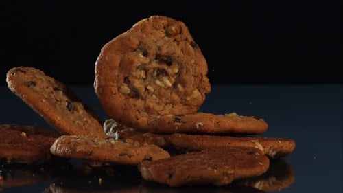 Cookie Falls onto Pile of Delectable Cookies