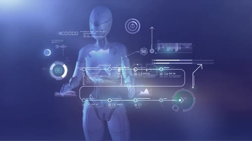 Android fonctionne avec un tableau virtuel de données infographiques HD