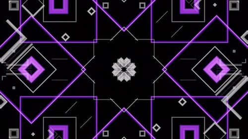 Animación abstracta de formas VJ Loop