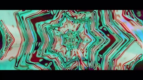 Vibrant Fluid Glitch Abstract Art Background