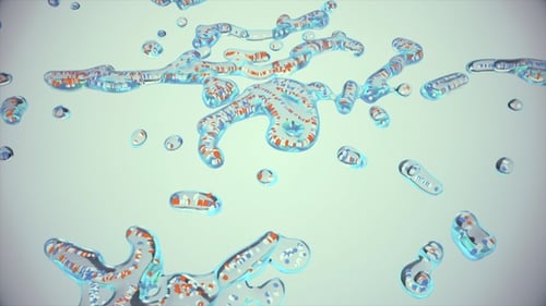 Abstract Fluid Microscopic DNA Background Animation