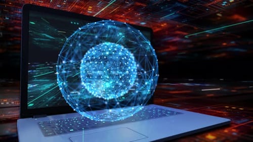 Global network and technology concept