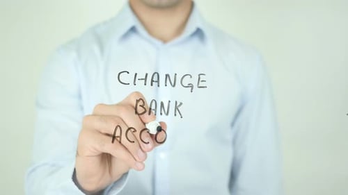 Alterar conta bancária, escrever na tela