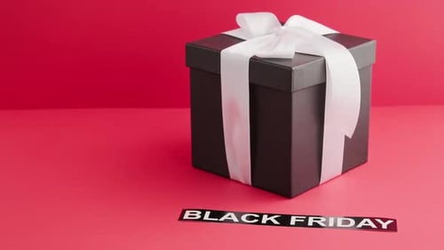 Black Gift Box for Black Friday Sales Event