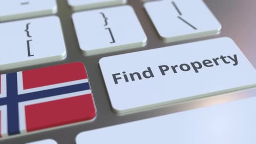Find Property Text and Flag of Norway on the Keyboard
