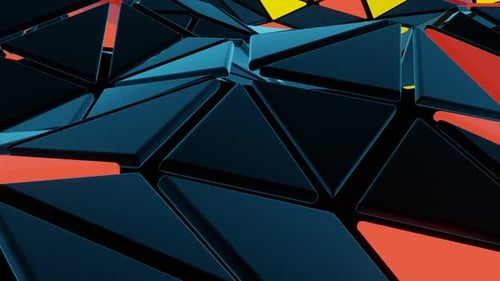 Vj Loop Schwebende Wellen von Neonlichtern 001
