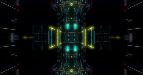 AI artificial intelligence and ML machine learning abstract concept