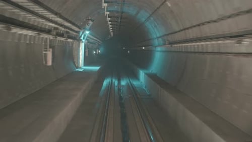 U-Bahn-Tunnel Eisenbahnen unterirdische