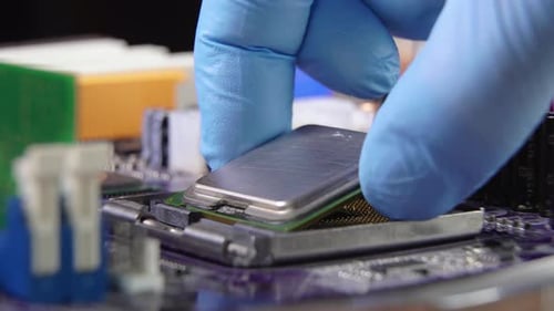 The Process of Installing a Processor on a Computer Motherboard