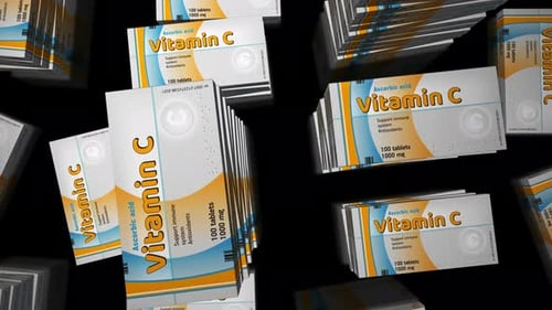 Vitamin C pills in packs procurement loop