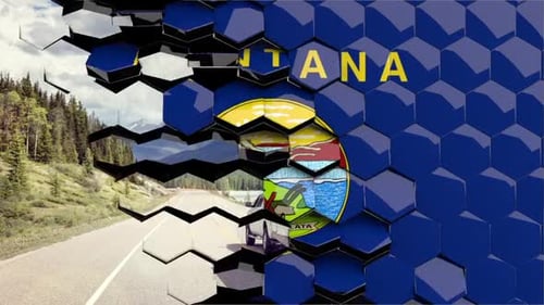 3D Geometric Hexagon Reveal Transition