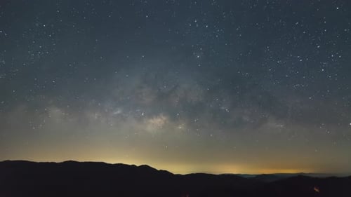 Milky Way Galaxy Time Lapse.
