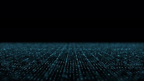 Futuristic Digital Particle Grid Background Animation