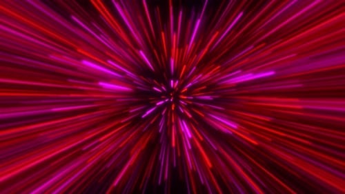 Lumières au néon colorées de boucle de saut hyperespace V5