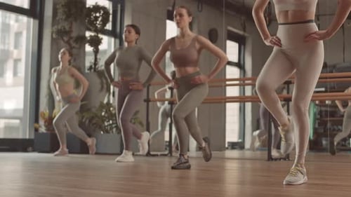 Women at Glutes Workout in Studio