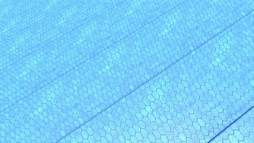 4K Blue Abstract Rotating Walls Background Seamless Loop