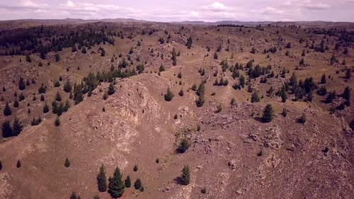 Arid landscape aerial