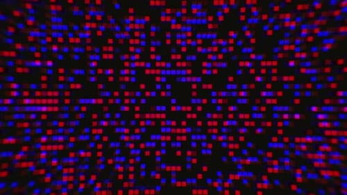 Geometric Technology Pixels Grid Background Animation