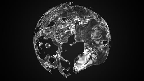 Dynamic Fluid Splash Reveal Element