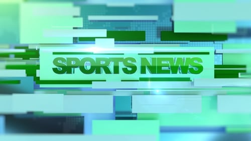 Modern Geometric Title for News Broadcast