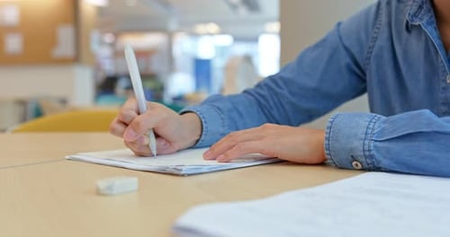 Woman do vision at school