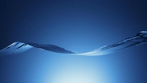 Onda superficial del agua, cámara lenta