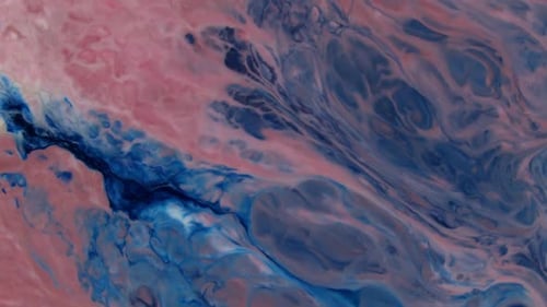 Abstract Swirls of Pink and Blue