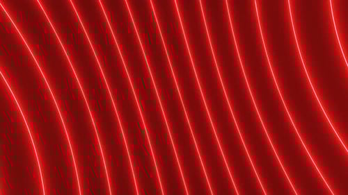 Abstract Red Neon Wavy Lines Animated Background Loop