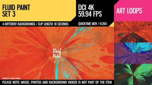 Dynamic Colorful Fluid Paint Burst Background