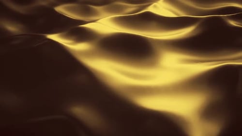 Golden Fluid Waves Abstract Motion Background Loop