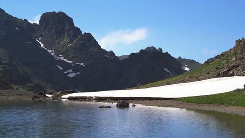 Mountain Peak Crater Lake