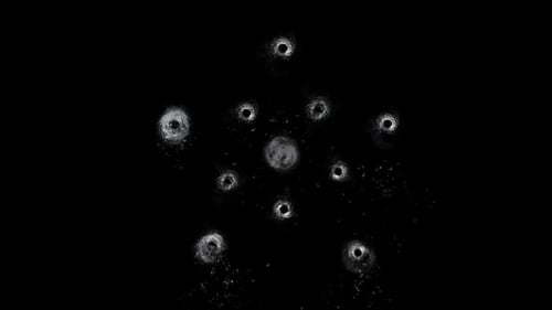 Shooting Holes - Machine Gun - Star Sign - Five Corner - Pentagram Symbol