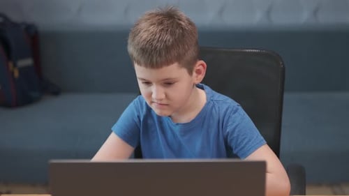 Back to School, Online learning, distance lesson, education at home, technology for schoolboy