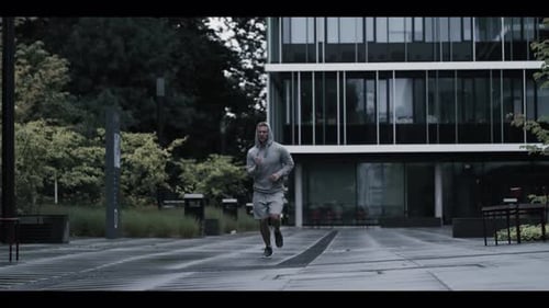 Athlete running