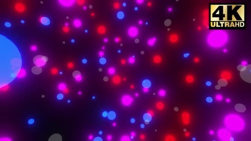 4k Colorfull Particle Vj Loop
