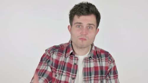 Man Explaining Bad News Shocked and Upset