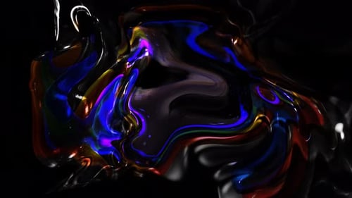 Vibrant Fluid Abstract Liquid Motion Background