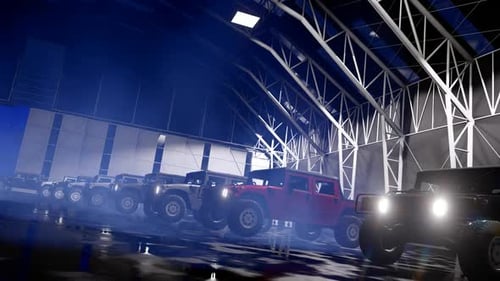 Luxury Off-Road Vehicles in the Garage