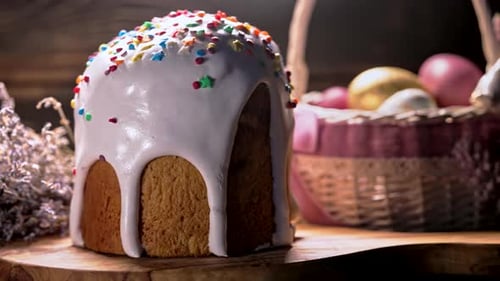Hausgemachte Osterkuchen-Hintergrund