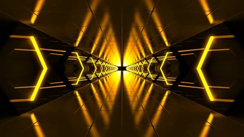 Tunnel jaune 4K