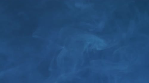 Abstract Blue Smoke Background with Swirling Motion