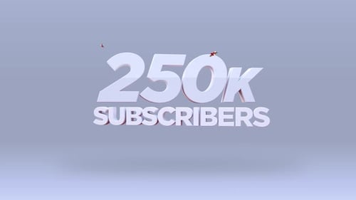 YouTube Subscribers Goal Celebration Logo Reveal