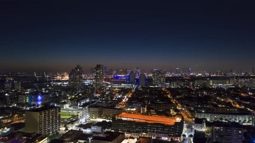 Miami Skyline at Night