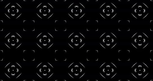 Abstract Geometric Kaleidoscope Pattern Expanding Background Loop