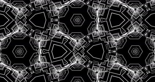Abstract Futuristic Geometric Looping Background Animation