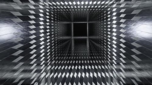 Tunnel blanc et noir