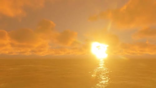 Sonnenuntergang über einem paradiesischen Strand 3