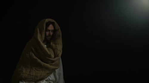 Profeta Bíblico em Túnica Olhando para a Luz, Crença, Espiritualidade e Religião