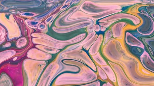 Colorful Abstract Fluid Paint Swirl Animation Background