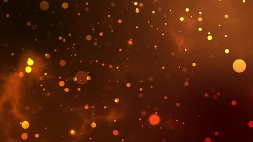 Warm Golden Particles Fluid Abstract Background Animation